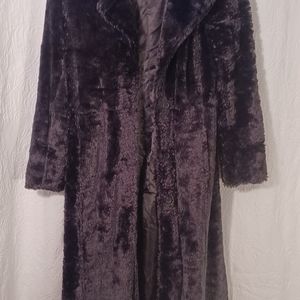 Coat, faux fur, long formal coat